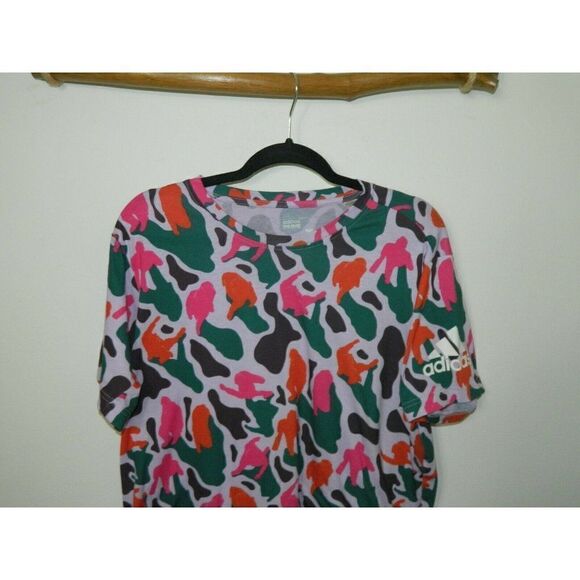 Adidas x N.E.R.D Pharrell Prime T-Shirt Multicolor Camo Mens Size Large - Picture 3 of 10